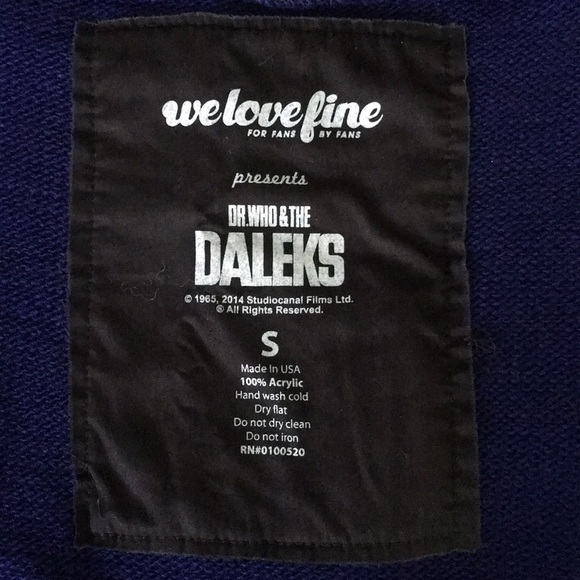 We Love Fine Doctor Who Tardis Sweater - Picture 2 of 2